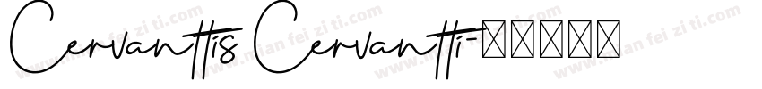 Cervanttis Cervantti字体转换